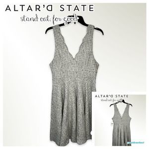 NWT Altar’d State Sleeveless Scalloped V-Neck Dress